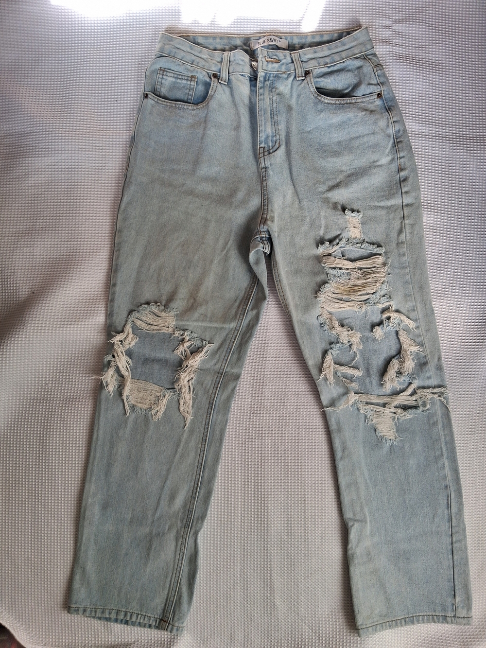 Blue Savy Light Blue Distressed Women’s Jeans
